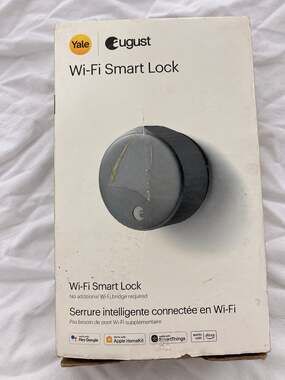 Yale August Wi-Fi Smart Lock 4th Gen Matte Black ASL-05